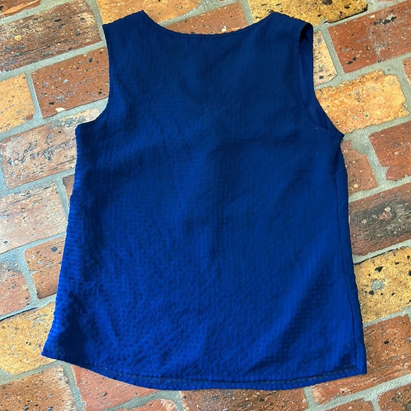 Merona ruffle front sleeveless texture top szL - Picture 6 of 10